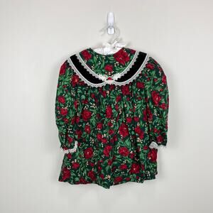 Vintage Kalula Kids Festive Floral Dress 4T